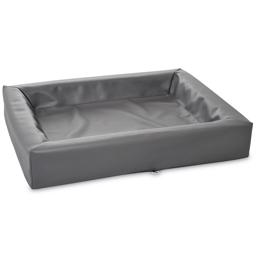 Praktisk hundsäng i syntetläder Bia Bed Grey